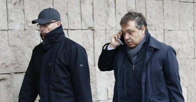 Gianluca Baldassarri con il suo legale Filippo Dinacci nel 2013 (Ansa)